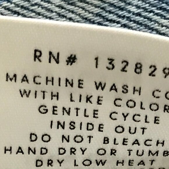 Grlfrnd Karolina Skinny Jeans Women 23 Blue Mid Rise Button Fly Raw Hem Stretch - Picture 14 of 15